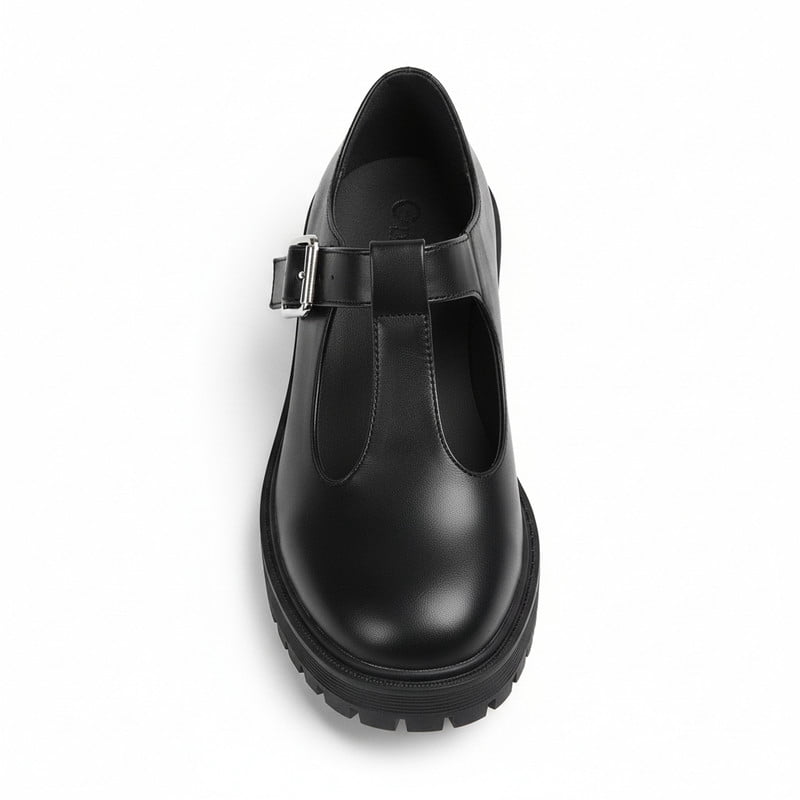 Women’s T-Strap Lug Sole Mary Jane Flats