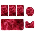 thumbnail image 2 of Bathroom Rugs Extra Soft and Absorbent Shaggy Bath Mat Machine Washable Microfiber Non Slip Luxury Floor Mat Bathroom Rug Set 6 Pcs, 2 of 7