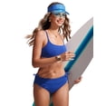 thumbnail image 3 of Bombacha de bikini CRZ YOGA ajustable de tiro medio azul XS, 3 of 4