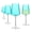 Goblet (4-Piece), variant on Artland Soho Optic 14 oz Goblet, Set of 4 - Elegant Design, Versatile Use for Wine, Cocktails, Beverages, Durable Construction, Great for Gatherings, Easy to Clean, Thoughtful Gift Idea (Turquoise)