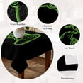 thumbnail image 5 of Green Game Controller Table Cloth Waterproof Tablecloths, Modern Art Gaming Handheld Black Tablecloth Dining Table Cover for Kitchen Party Tabletop Outdoor, Square Tablecloth 60x60 Inch, 5 of 9
