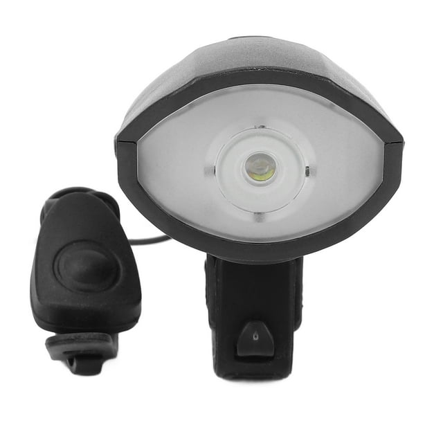 Scooter avant, USB Rechargeable Large Projecteur de Vélo d'Inondation avec Corne pour la Nuit Circonscription Noir