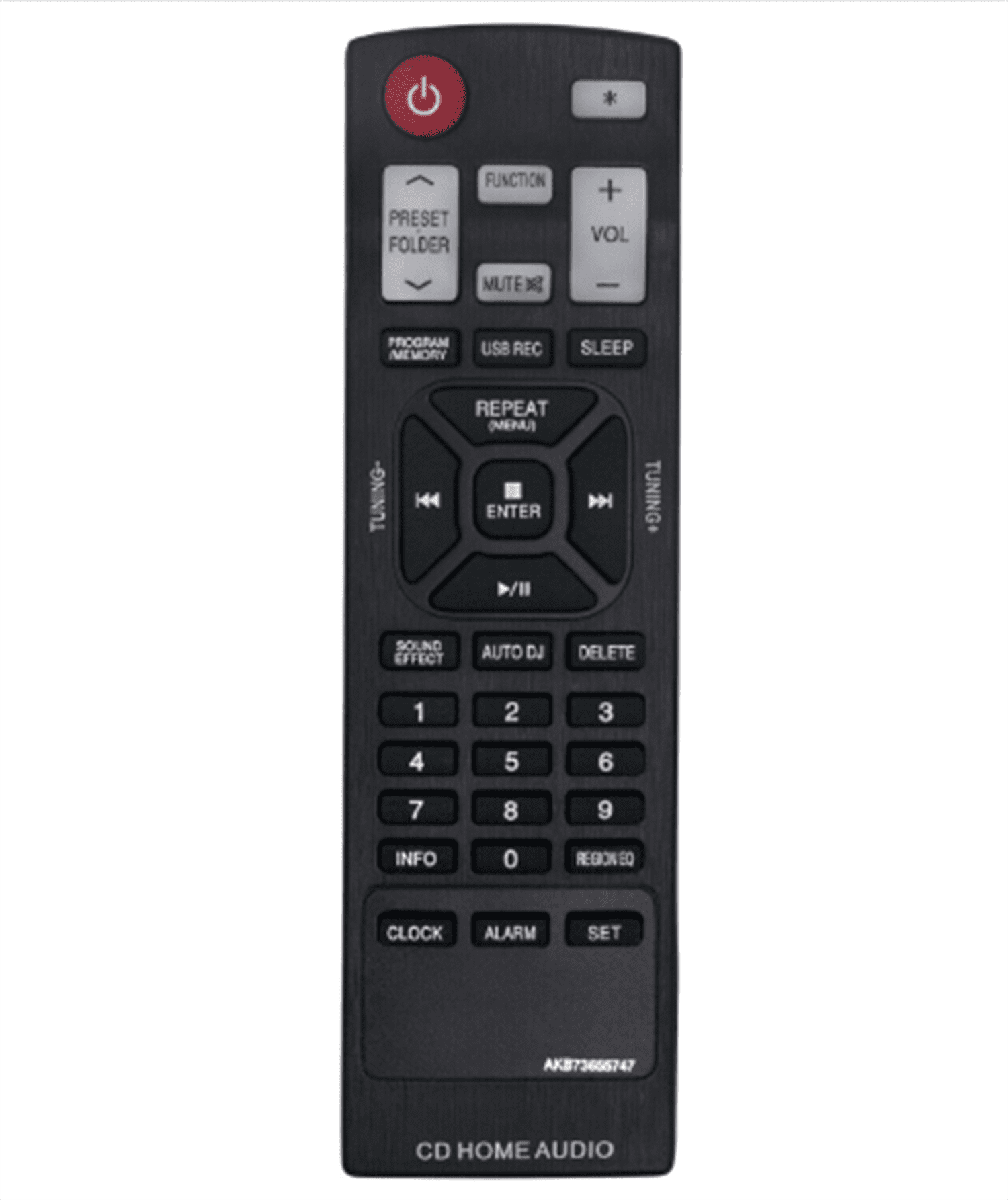 New AKB73655747 Replace Remote Control Compatible with LG CD Home Audio