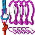 thumbnail image 1 of Shisuyan Spring Snap Hooks Carabiner Clips Purple Aluminium 10Pcs 2.4X1.2X0.2In, 1 of 8