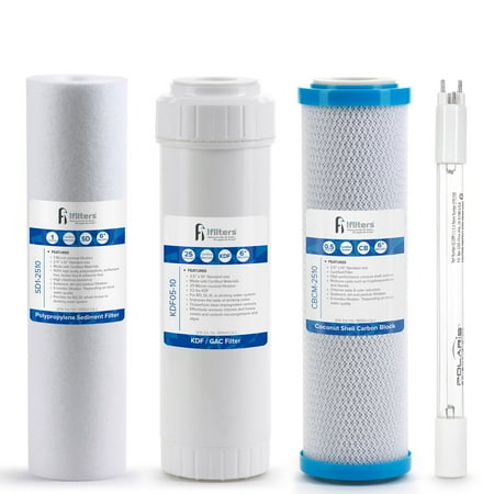 

Drinking Water Replacement Filter Set for 4 stage UV Filtration Systems