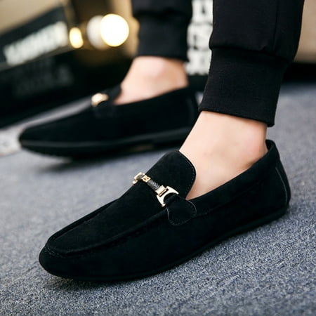 

Designer Shoes Men s Slip-On Leather Casual Male Adult Red Flat Driving Moccasin Soft Low-heeled Breathable Non-slip Loafers New