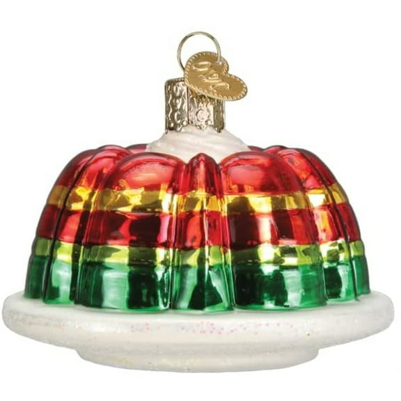 Old World Christmas Festive Gelatin Mold Glass Ornament Dessert Jiggly 32508