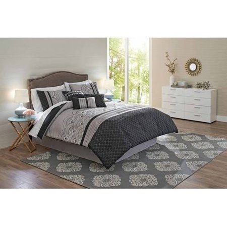Better Homes Gardens King Art Deco Comforter Set 7 Piece