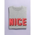thumbnail image 3 of Nice Lettering Shaped T-Shirt Women -Image by Shutterstock, Female Large, 3 of 4