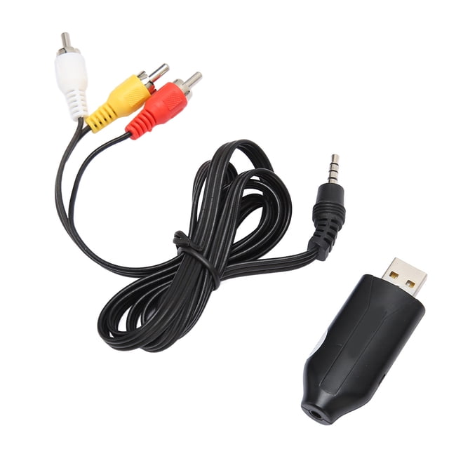 AV To USB Video Capture Card, VHS To DVD Supports NTSC PAL USB Video Capture Card Plug And Play For PC For