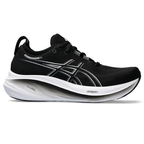 ASICS Women's Gel-Nimbus 26 Running Shoe, 8, Black/Graphite Grey