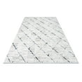 thumbnail image 4 of Melany Grey Geometric Bamboo Area Rugs for Living Room Jacquard Textured Modern Rugs Soft Geometric Rug for Bedroom Washable Rug Non-Slip Bohemian Carpet Perfect for Dining Room Office Beige, 4 of 4