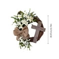 thumbnail image 3 of Tyidzon Easter Wreaths for Front Door, Easter Spring Wreath On The Outdoor Front Door Welcomes Summer Flowers for Home, Rural Outdoor Interior Decoration Home Decor, 3 of 8