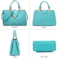 thumbnail image 4 of Bolso Dasein, cartera con asa en la parte superior, turquesa, 4 of 6