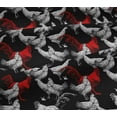 thumbnail image 6 of oneOone Viscose Jersey Black Fabric Rooster Cock Diy Clothing Quilting Fabric Print Fabric By Yard 60 Inch Wide-US, 6 of 7
