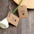 thumbnail image 2 of CIMAXIC Gift Packaging Tags 100pcs Hanging Gift Bag Labels Kraft Paper DIY Baking Gift Wishing Tags,2.17"X1.61"(LxW), 2 of 4