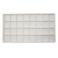 thumbnail image 6 of 12 Qty Ivory-Tusk White 32 Slot Flocked Storage Tray Inserts -For Merchandise Jewelry & Organization - N'icePackaging, 6 of 8