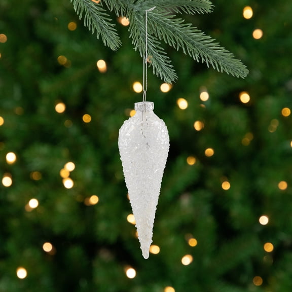 Northlight Winter Icicle Glass Ornament - 6.25" - Clear