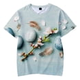 thumbnail image 1 of Gibobby Playera De Algodón Camiseta de manga corta con estampado Digital 3D para niños, huevos de Pascua para niños y niñas, regalo de Pascua(Blanco, 4-5 Años), 1 of 4