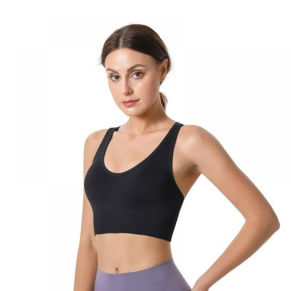 Sports Bras for Women - High Support Impact Strappy Criss-Cross Back Padded Bra for Running Yoga Workout