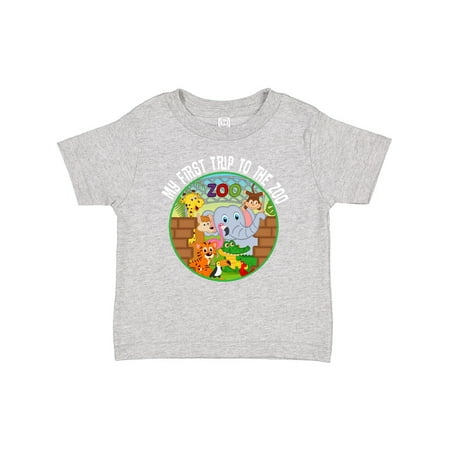 

Inktastic 1st Trip to Zoo Animals Outfit Gift Baby Boy or Baby Girl T-Shirt