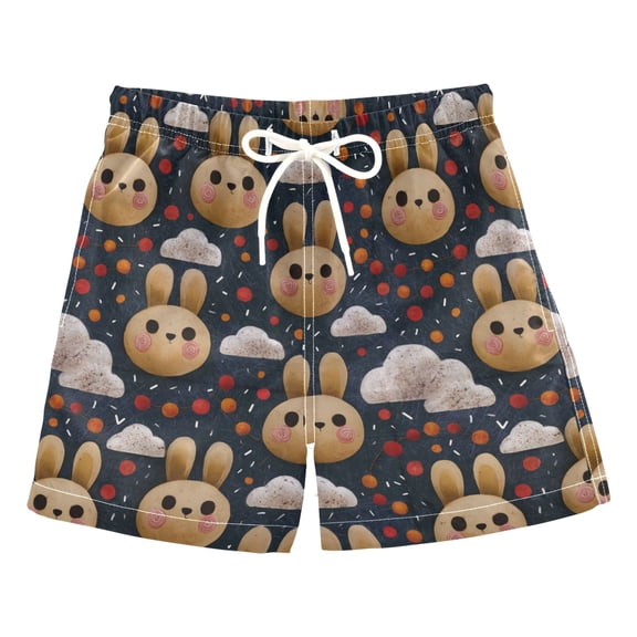 Boys' Swim Trunks Kids Beach Shorts Quick Dry Board Shorts Cloud Rabbit 2T