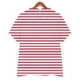 thumbnail image 6 of Pxiakgy Womens Striped Summer Tops V Neck Collared Dressy Casual T Shirts Blouses 2025 Trendy Clothes Women Cotton Shirt Printed Fashion Down Shirts Casual Tops Long Sleeve Blouse Watermelon Red Xl, 6 of 9
