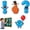 1set/4pcs, variant on Punctuation Magnets for Classroom, 4-Piece Cartoon Grammar Teaching Aid | Cartoon Magnetic Whiteboard Symbols for Grammar Lessons, Homeschool Practice, Refrigerators, Lockers, and Teacher Supplies