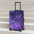 thumbnail image 6 of Susaid Purple Bubble Abstract Art Print Elastic Washable Suitcase Cover with Hidden Zipper, Fits 18-32 Inch Luggage for Protection During Travel-Medium, 6 of 7
