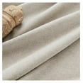 thumbnail image 3 of Faux Linen Pinch Pleated Curtains 90 Inch Length, Light Filtering Curtains 90 Inches Long for Bedroom Living Room, Semi Sheer Privacy Curtains 90 Inch Length Rod Pockets(52x90 inch, Linen), 3 of 7