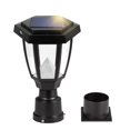 thumbnail image 1 of FUDESY Solar Lamp Post Light Outdoor, Waterproof LED Fence Post Lights Solar Powered with Pier Mount Base, Plastic Black Pole Light for Out, 1 of 7