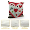 thumbnail image 4 of RUIYC Valentines Day Pillow Covers for Valentines Decor Red Black Stripes Love Heart You Valentines Day Throw Pillows Decorative Cushion Cases Valentine Decorations, 4 of 5