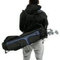 thumbnail image 6 of 6.49x36.02in Black+Blue Golf Stand Bag,Nylon/Cotton,3 Dividers,5 Pockets,Triangular Stable Bracket,for Juniors & Adults, 6 of 14