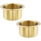 thumbnail image 1 of 2 soportes de acero inoxidable empotrados de 3.25 pulgadas, para bebidas doradas, para caravanas, coches, remolques, mesa de juego, sofá (4.21 x 2.9 pulgadas), 1 of 5