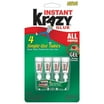 Elmer's Crazy Glue 4-Pack - 0.017 Oz Single Use Tubes Instant Adhesive