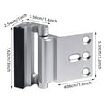 thumbnail image 2 of Fixing Clip Door Lock Reinforced Lock for Home Easy Installation Door Securer Metal Construction for Enhanced Durability and Ideal for Any Interior Space, 2 of 5