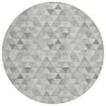 thumbnail image 2 of Addison Rugs Chantille Indoor/Outdoor Transitional Geometric Silver Washable Round Rug, 8' x 8', 2 of 6