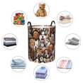 thumbnail image 4 of Vsdgher various dog breeds Waterproof Round Large Laundry Basket -Toy Storage Basket, Perfect as Hamper, Kids Room Storage, and Toy Containment-Medium, 4 of 6