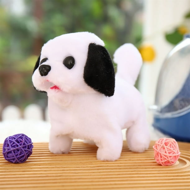 CHGBMOK Simulation Plush Electric Puppy Pet Toy Dog Can Walk And