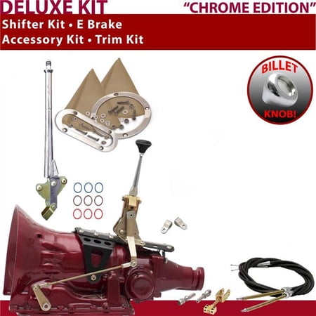 American Shifter C6 Shifter Kit Chrome 6 in. E Brake Cable Clevis Trim Kit for EB68D