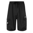 thumbnail image 4 of JIKNTTR Mens Shorts Casual Drawstring Summer Multi Pocket Cargo Shorts Sports Leisure Pants Pants Stretch Hiking Cargo Shorts, 4 of 5