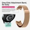 thumbnail image 2 of One Click No Gap Metal Band for Samsung Galaxy Watch 7 6 band 40mm 44mm Women Men,Galaxy Watch 6 Classic Band 47/43mm, Stainless Steel Magnetic strap for Galaxy Watch 5 4 band/5Pro/Watch 4 Classic, 2 of 7