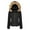 Black, variant on Csndyce Women's Winter Puffer Coat Removable Hood Thicken Parka Coat Fleece Lined Warm Winter Jacket