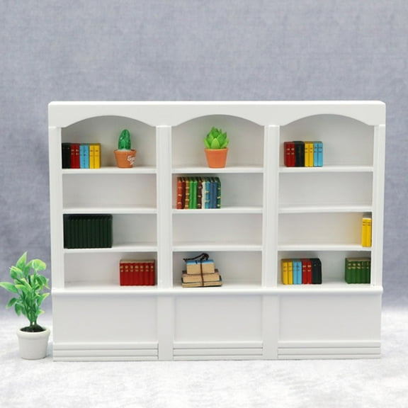 SKISUNO Mini Bookcase White Small Bookshelves 1Pcs 8.7X6.9X1.1In