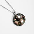thumbnail image 4 of Koala Glass Circular Pendant Necklace - Elegant Jewelry Piece for Everyday Wear, 4 of 5