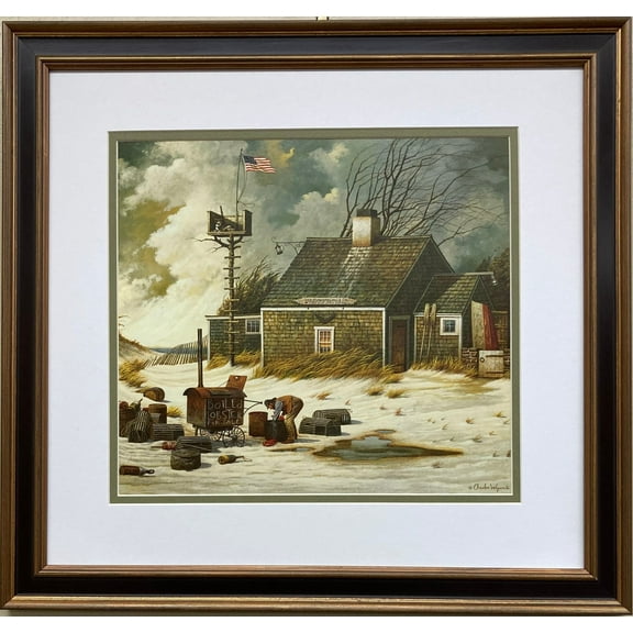 Charles Wysocki "Peddler's Hope Chest" Newly FRAMED Art Americana Rural Generic