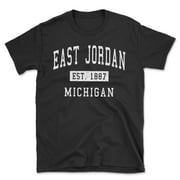 East Jordan Michigan Classic Established Men's Cotton T-Shirt