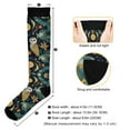 thumbnail image 3 of FORMRS Womens Knee High Socks Casual Long Thick Travel Daily Wear, 2 Pairs, Brown Mystical Owls, 3 of 6