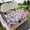Cherry Pink Light Blue, variant on Golf Cart Seat Covers for 2 Seater, Colorful Spring Floral Soft Microfiber Cart Seat Towel Blanket, Summer Botanical Cactus Absorbent Breathable Non Slip Bench Seats Protector for Golf Course 51"x31"