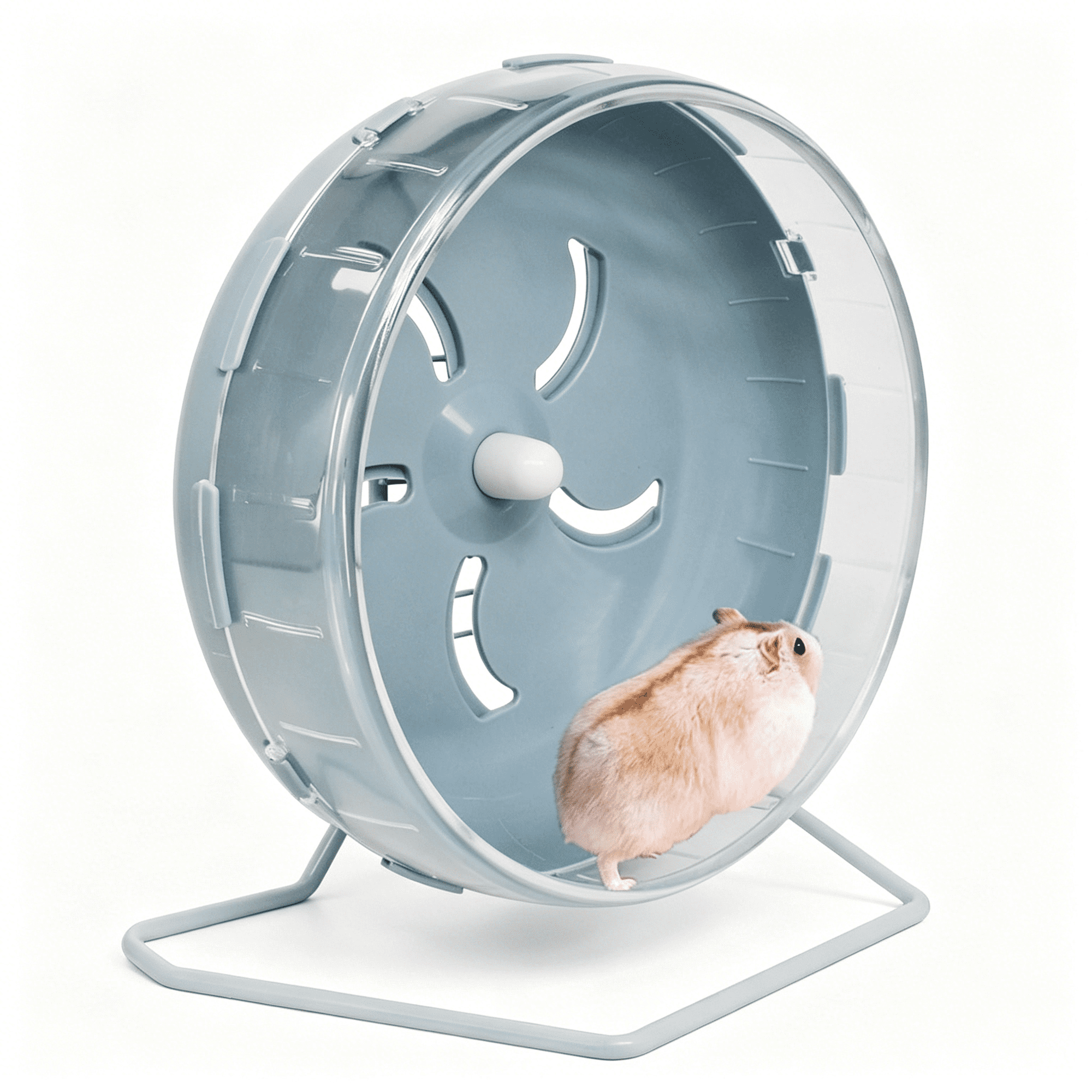 BESTSKY Hamster Wheel,8.5 Inch Silent Hamster Exercise Running Wheel with Stand,Pet Small Animals Exercise Running Toys,Adjustable Quiet Spinner for Guinea Pigs,Sugar Gliders,Gerbils